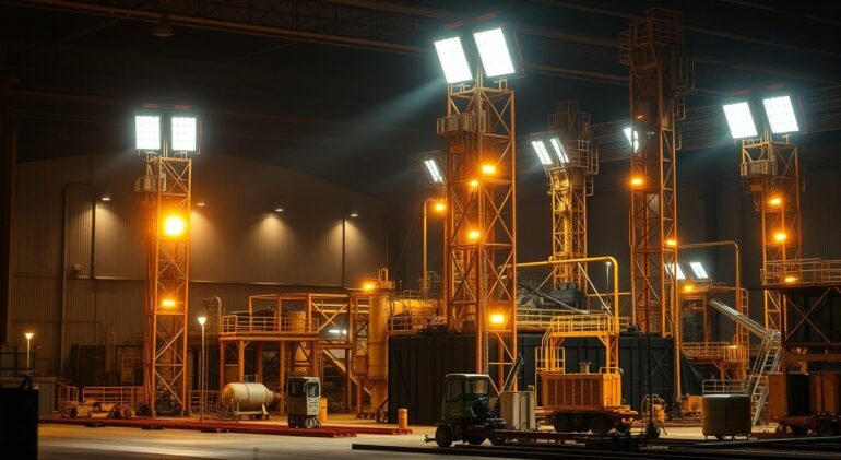 Iluminação provisória em áreas industriais: como fazer