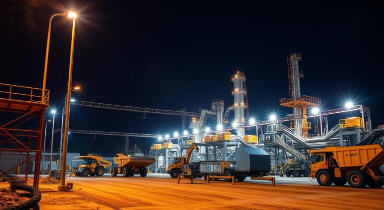 Iluminação estratégica no projeto da Anglo American