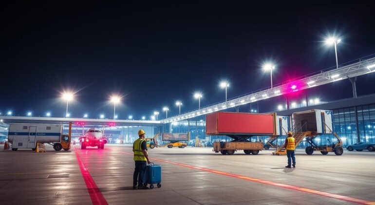 Logística de iluminação para o Aeroporto de Confins